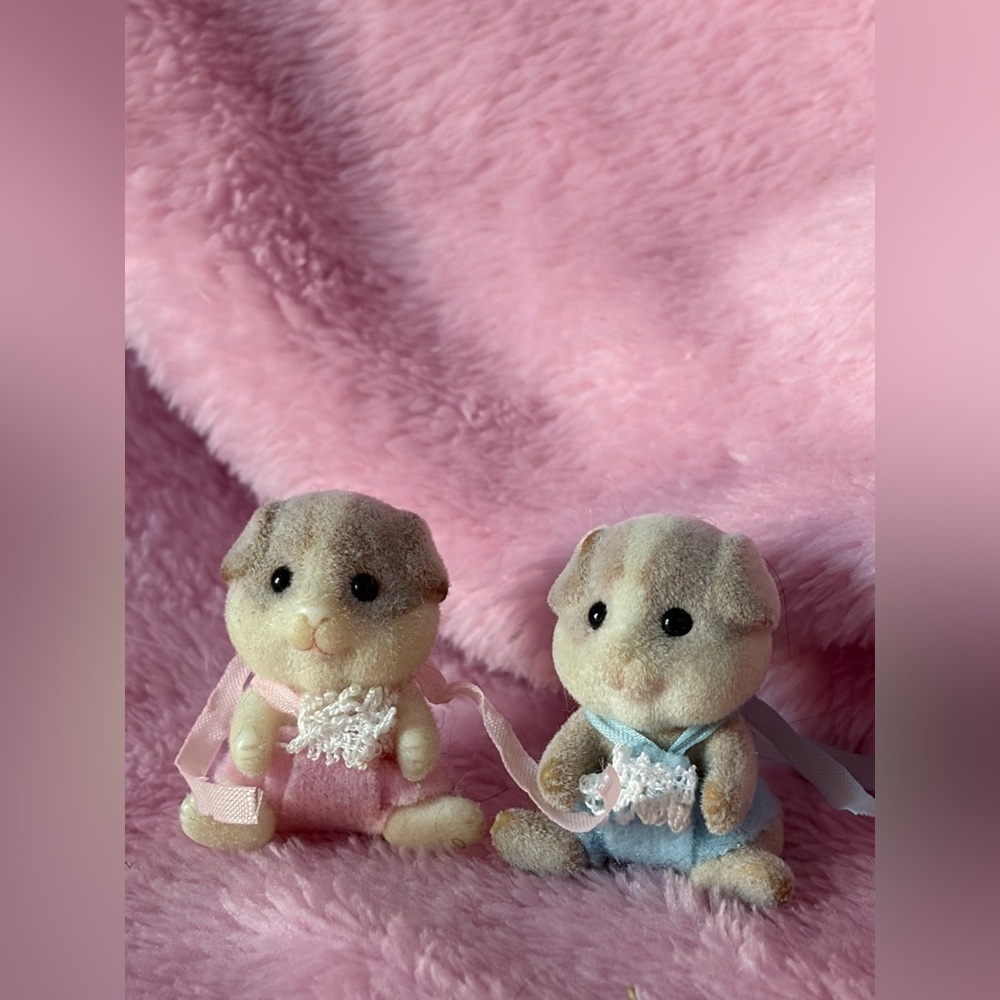 Vintage calico critter babies